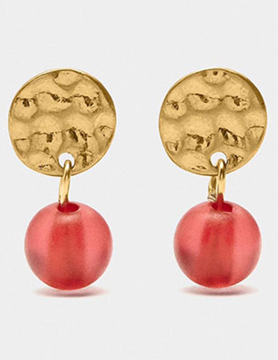 Aretes con acabado martillado