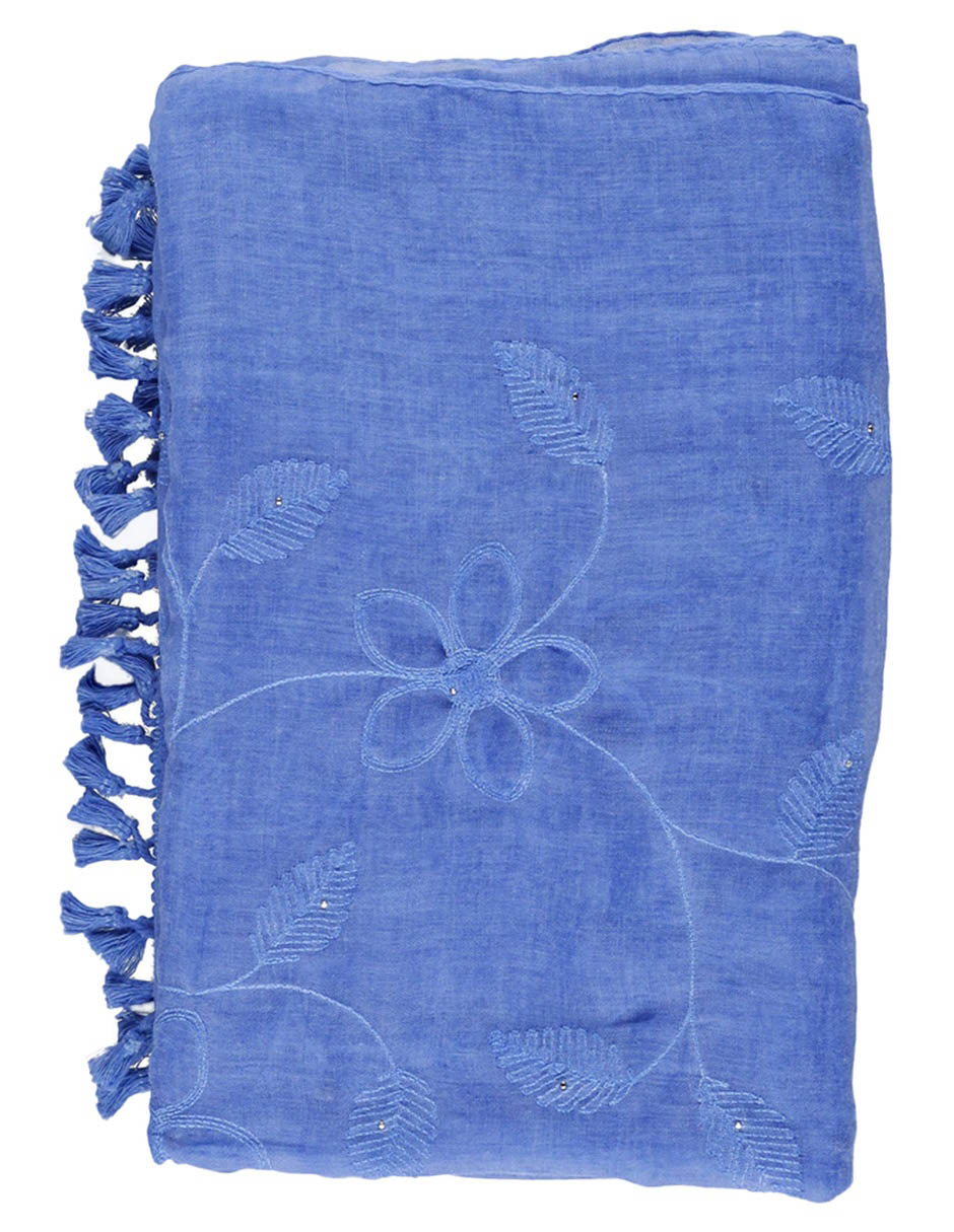 Pashmina Con Estampado Floral De Poliéster Para Mujer 2