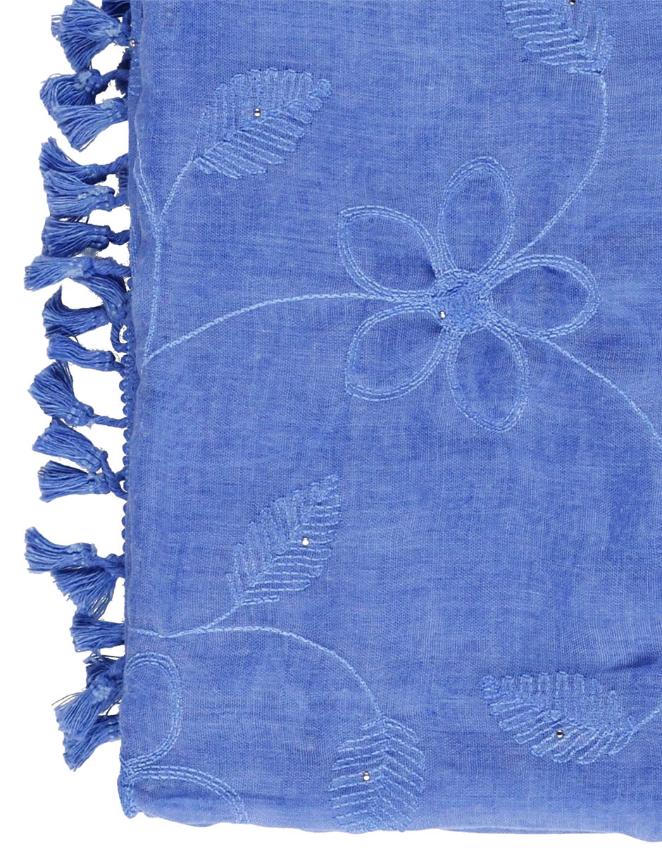 Pashmina Con Estampado Floral De Poliéster Para Mujer 3