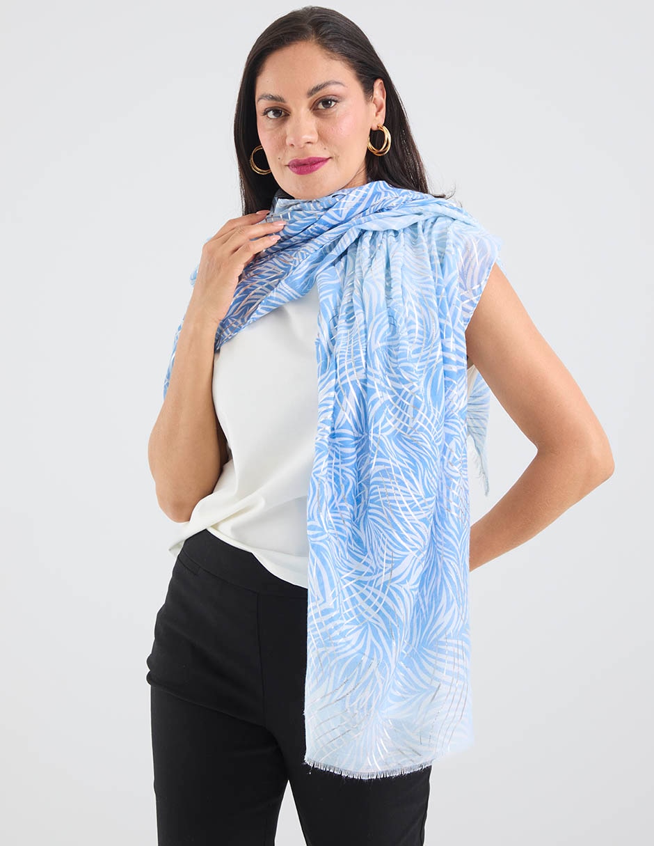 Pashmina Con Estampado Gráfico De Viscosa Para Mujer