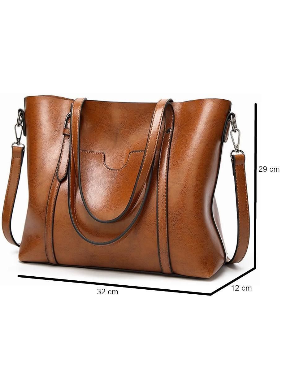 Bolsa tote de cuero para mujer 5