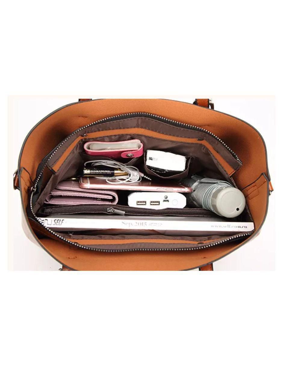 Bolsa tote de cuero para mujer