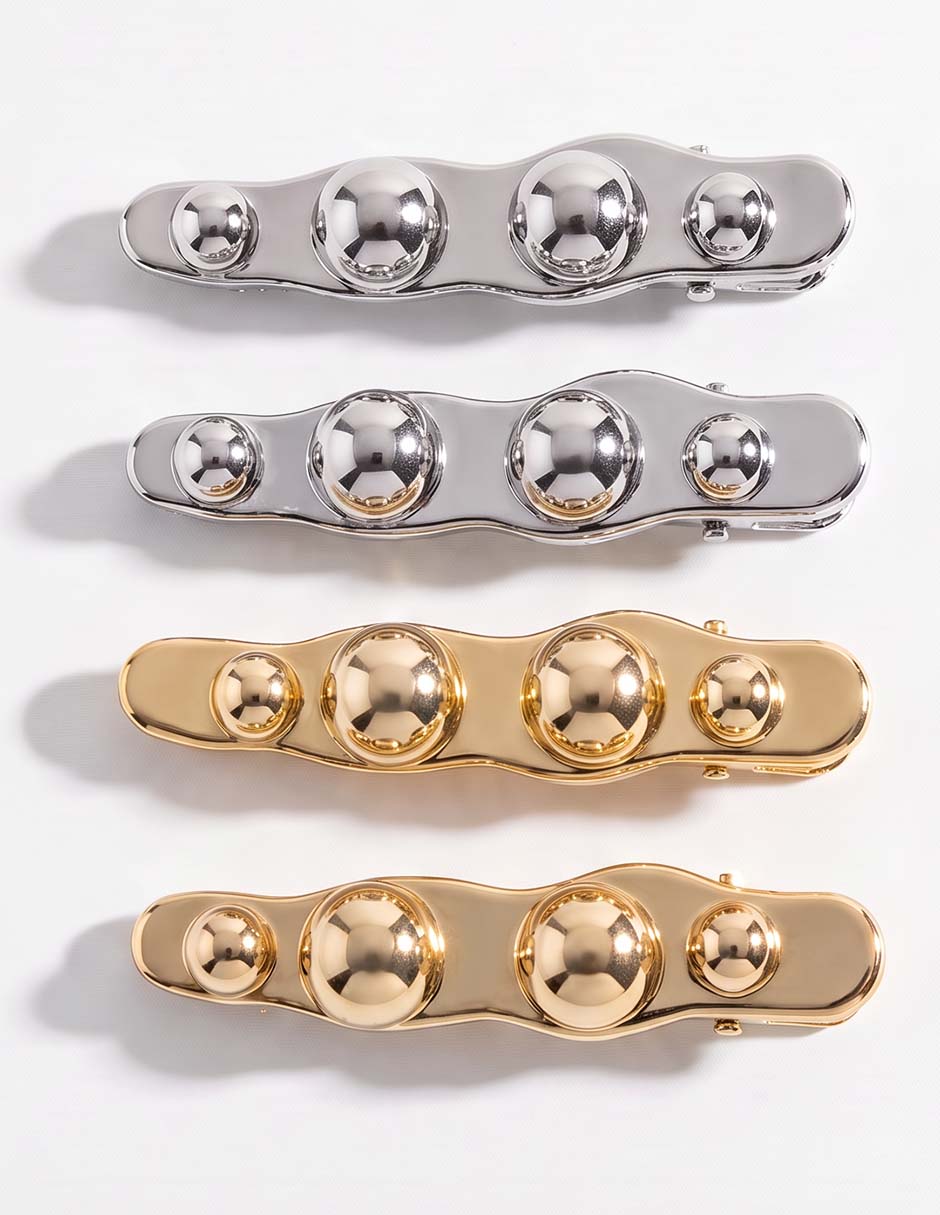 Set de broches para cabello con acabado brillante