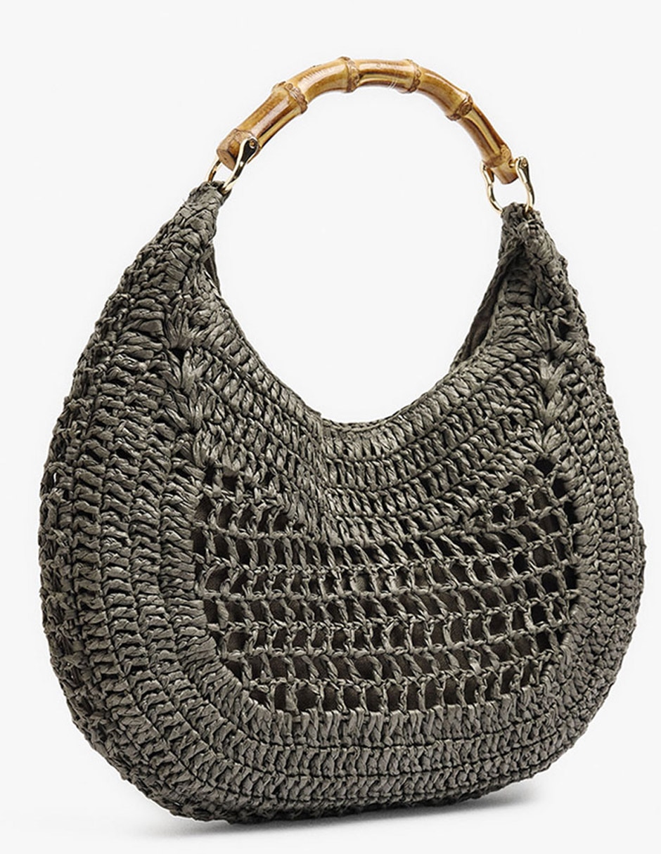 "set/bolsa" shoulder bamboo no aplica "de" mezcla de materiales "para" (si aplica) mujer 3