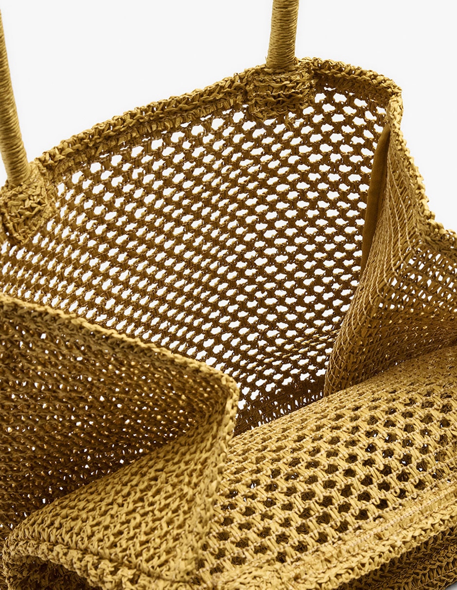 "set/bolsa" shopper bamboo no aplica "de" mezcla de materiales "para" (si aplica) mujer 4