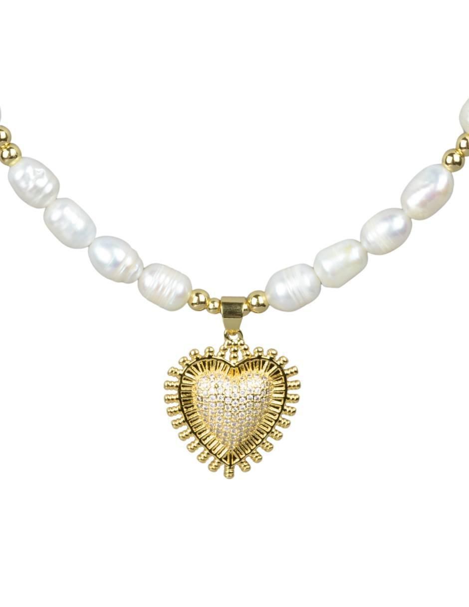 Collar con dije de corazón Aura
