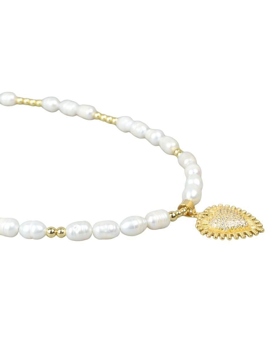 Collar con dije de corazón Aura 2