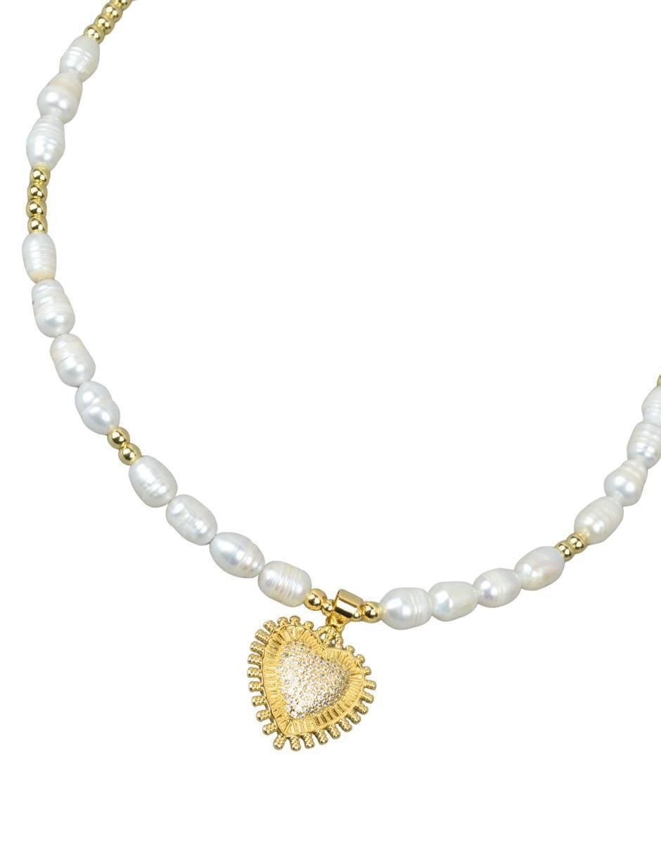 Collar con dije de corazón Aura 3
