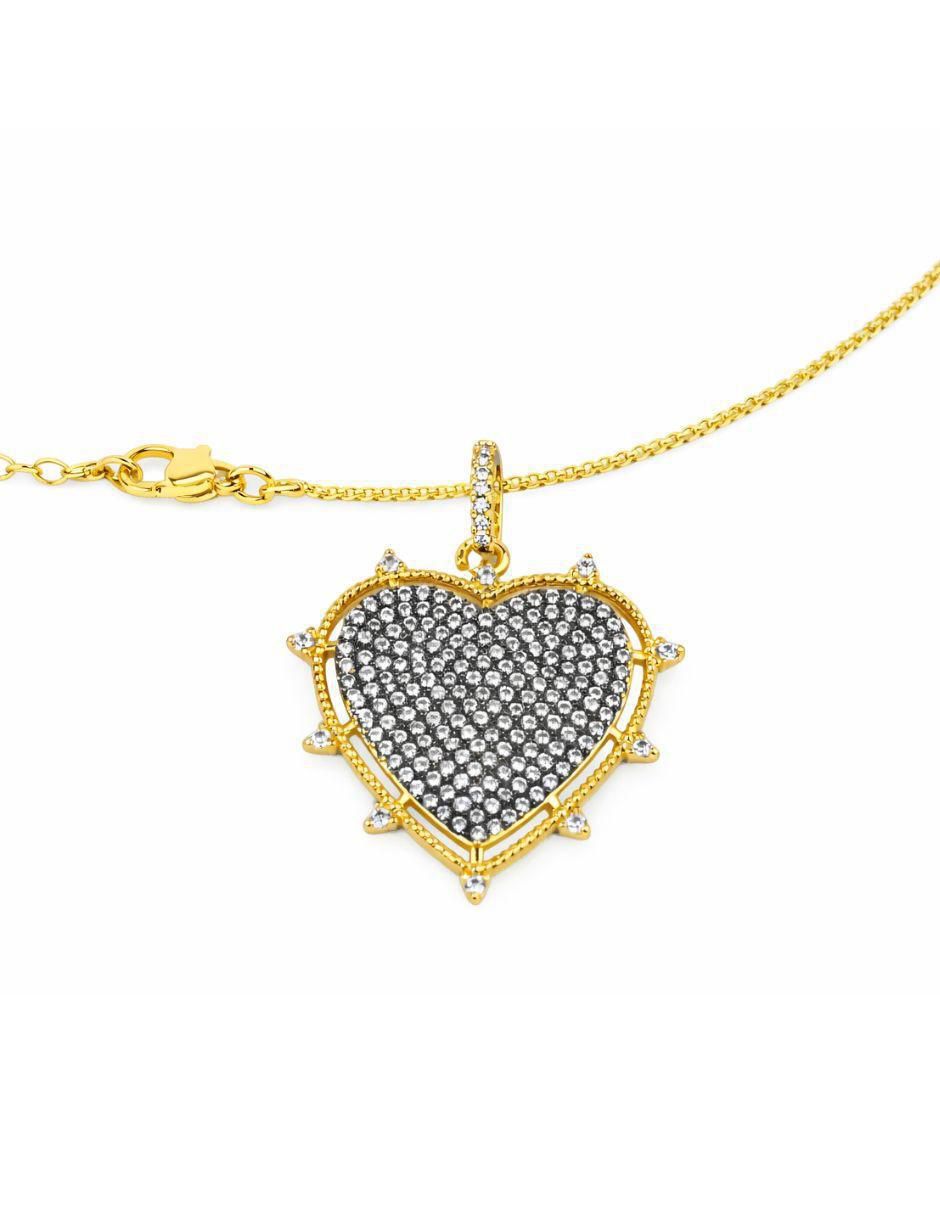 Collar con dije de corazón 3