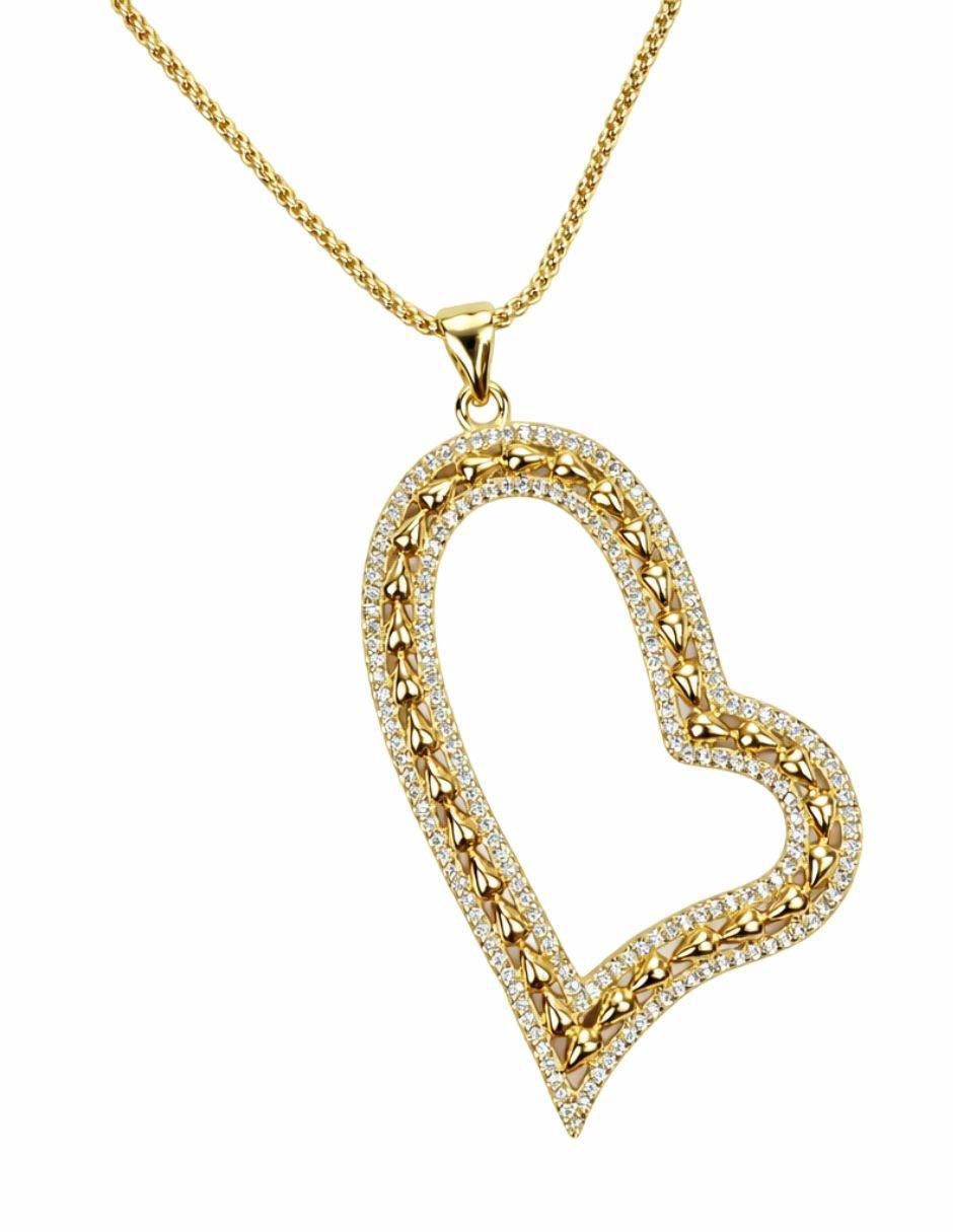 Collar con dije de corazón Eteria