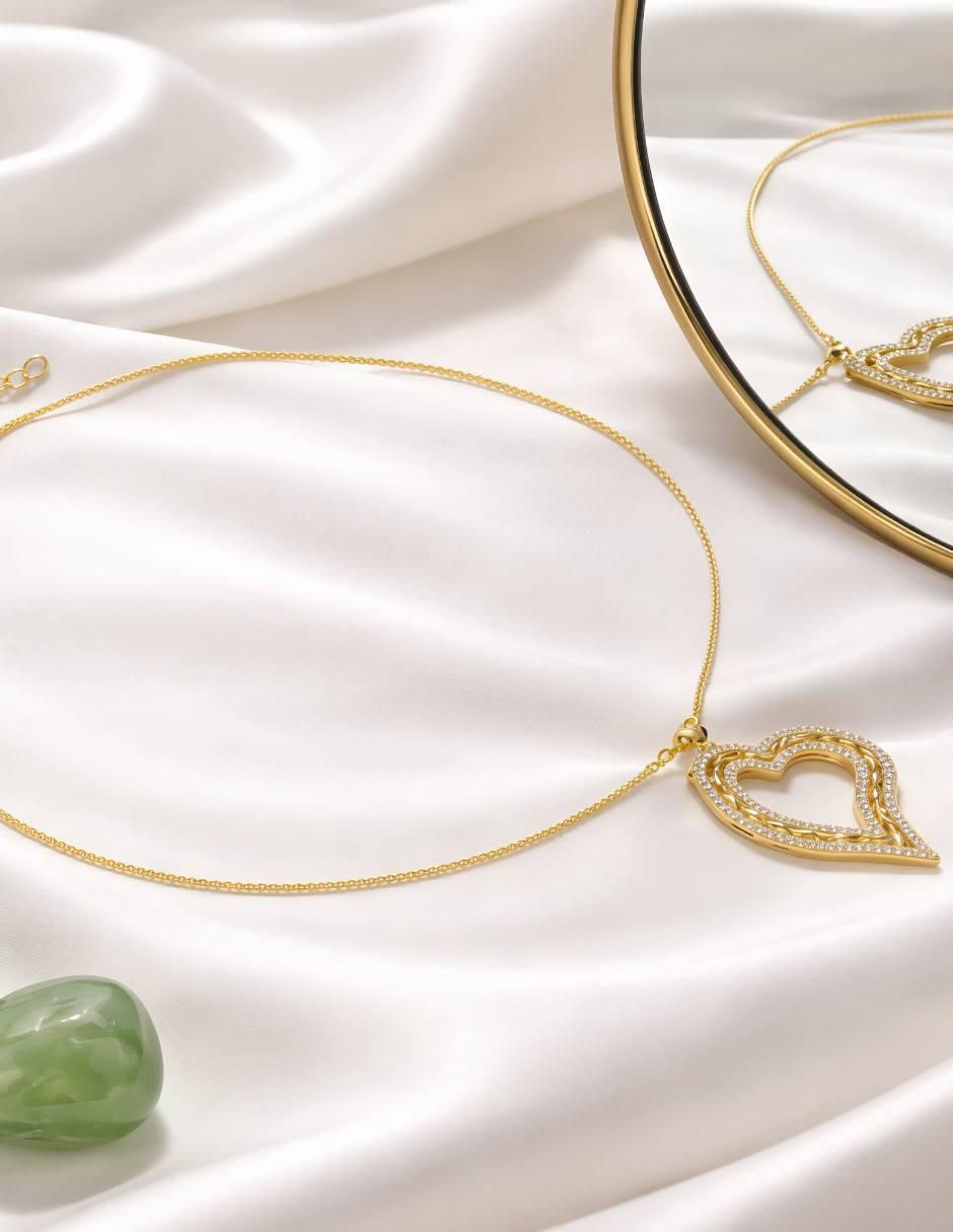 Collar con dije de corazón Eteria 5