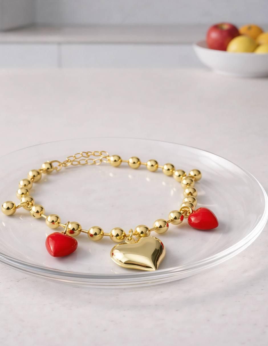 Pulsera Encanto acabado baño de oro 18 K 2