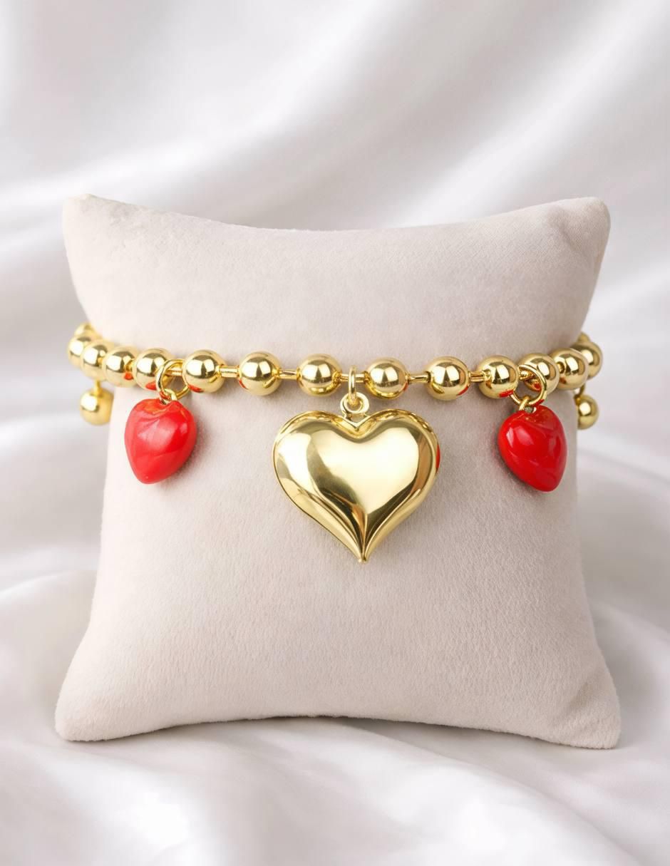 Pulsera Encanto acabado baño de oro 18 K 3