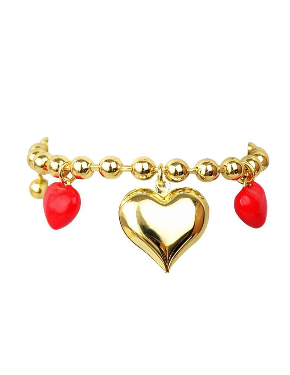 Pulsera Encanto acabado baño de oro 18 K 7