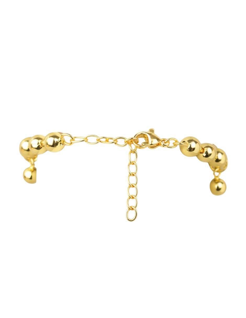 Pulsera Encanto acabado baño de oro 18 K 8