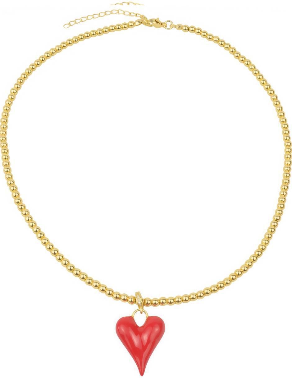 Collar con dije de corazón Pasión 4