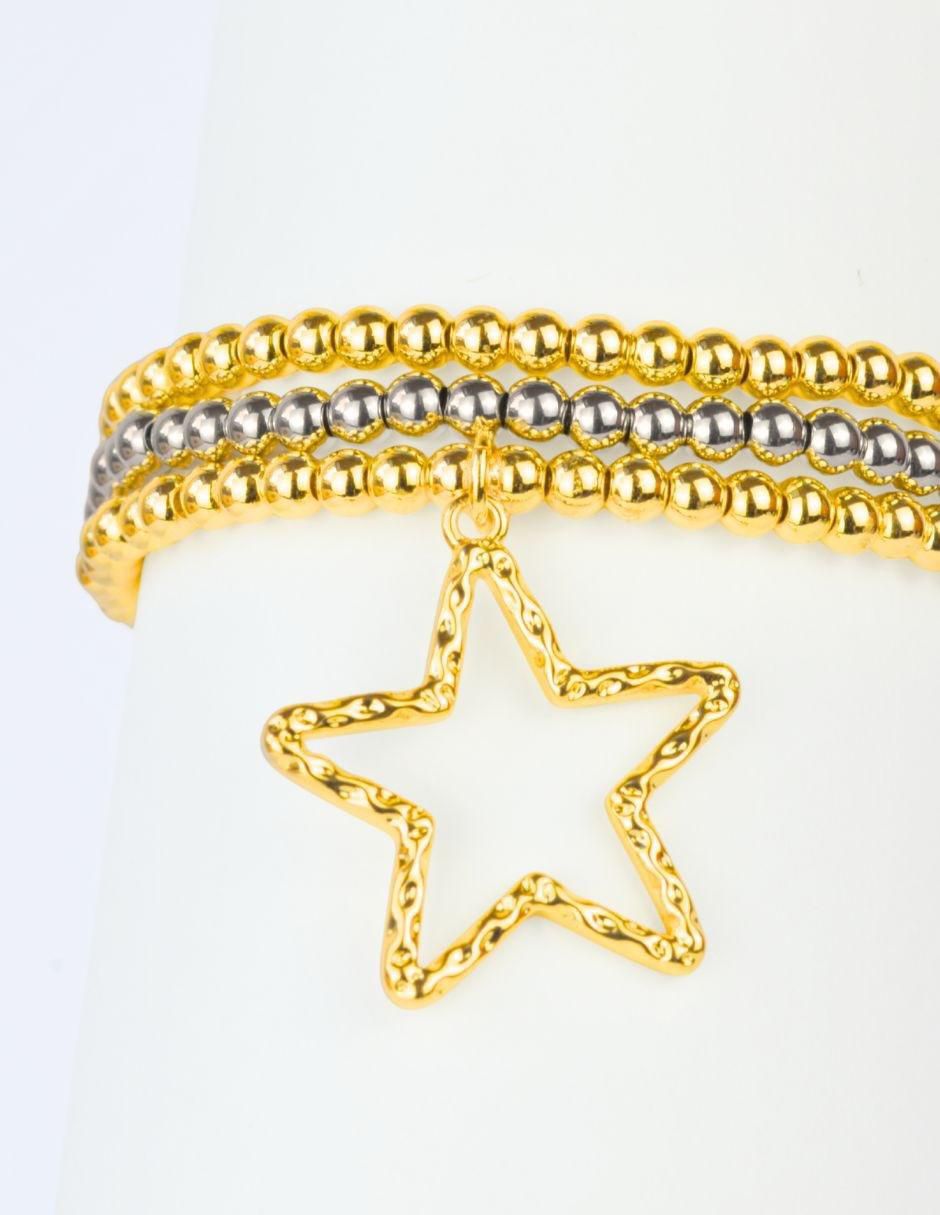 Pulsera Estelar acabado baño de oro 18 K 3