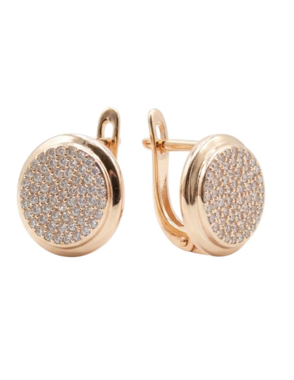 Huggies de oro laminado 14 k con acabado chapa de oro zirconia cúbica Huggies de oro laminado 14 k con acabado chapa de oro zirconia cúbica