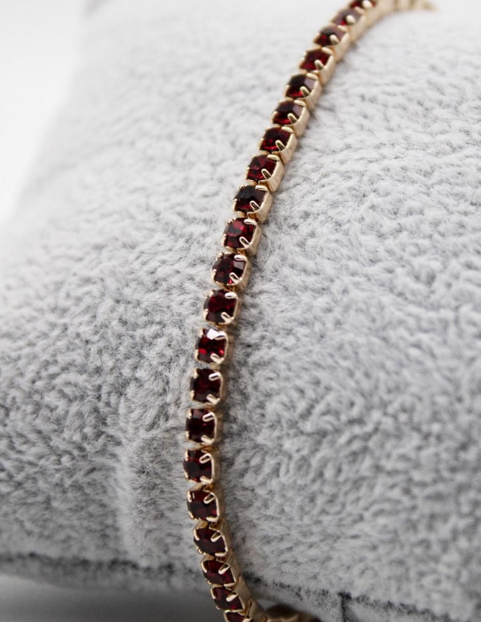 Pulsera cm-top de oro laminado con zirconia cúbica 14 k brazalete elegante juvenil con extensión acabado chapa de oro