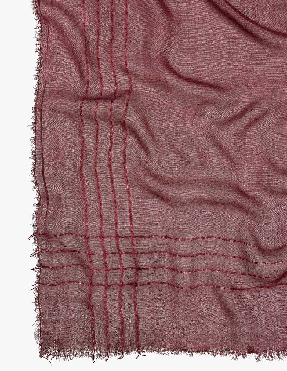 Pashmina Con Estampado Liso De Mezcla De Materiales Para Mujer 2