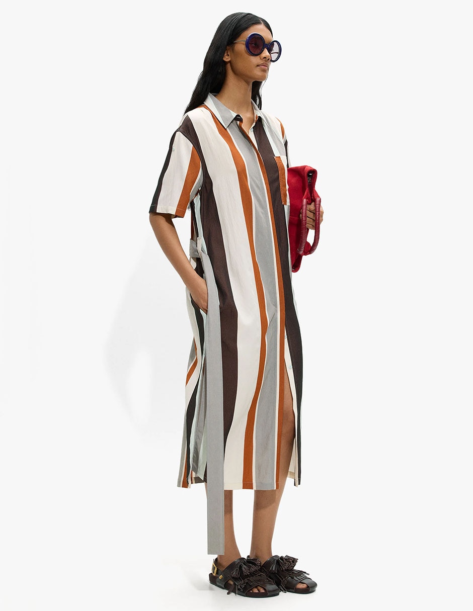 Vestido Midi Casual Veneza Abril Para Mujer Vestido Midi Casual Veneza Abril Para Mujer