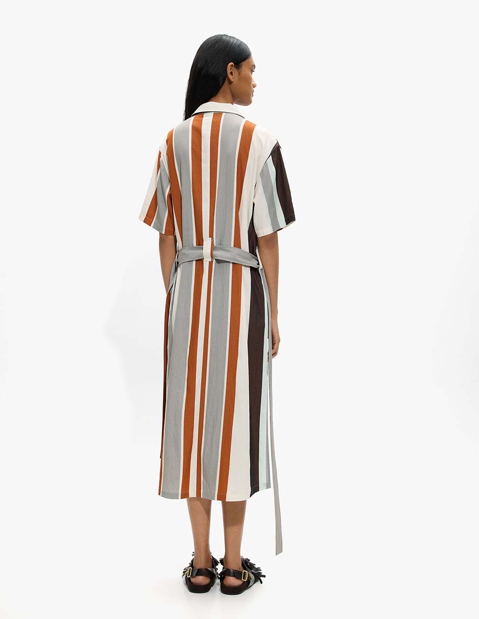 Vestido Midi Casual Veneza Abril Para Mujer 3