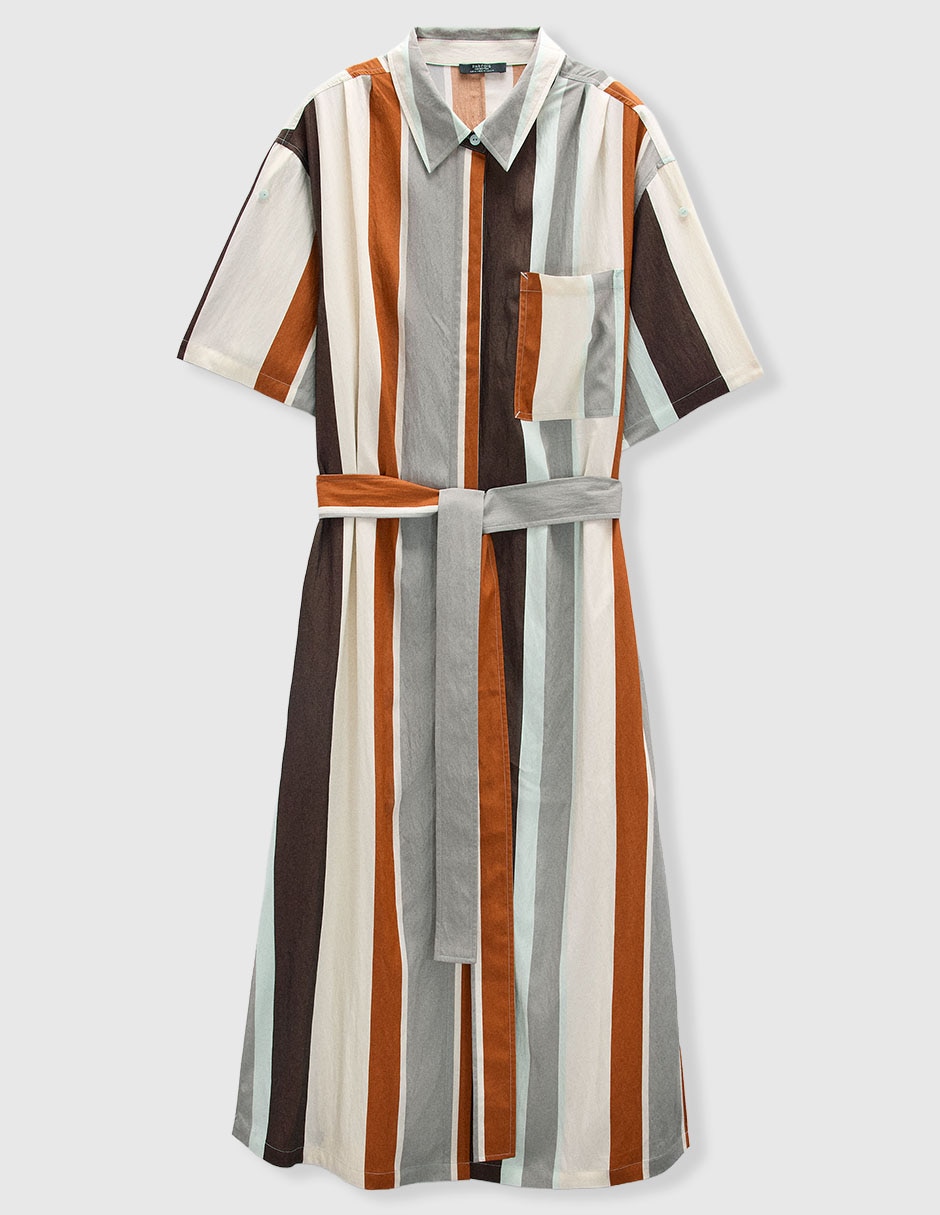 Vestido Midi Casual Veneza Abril Para Mujer 5