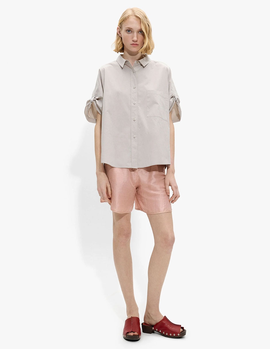 Sobrecamisa Veneza Abril De Algod—n Manga Larga Para Mujer Sobrecamisa Veneza Abril De Algod—n Manga Larga Para Mujer