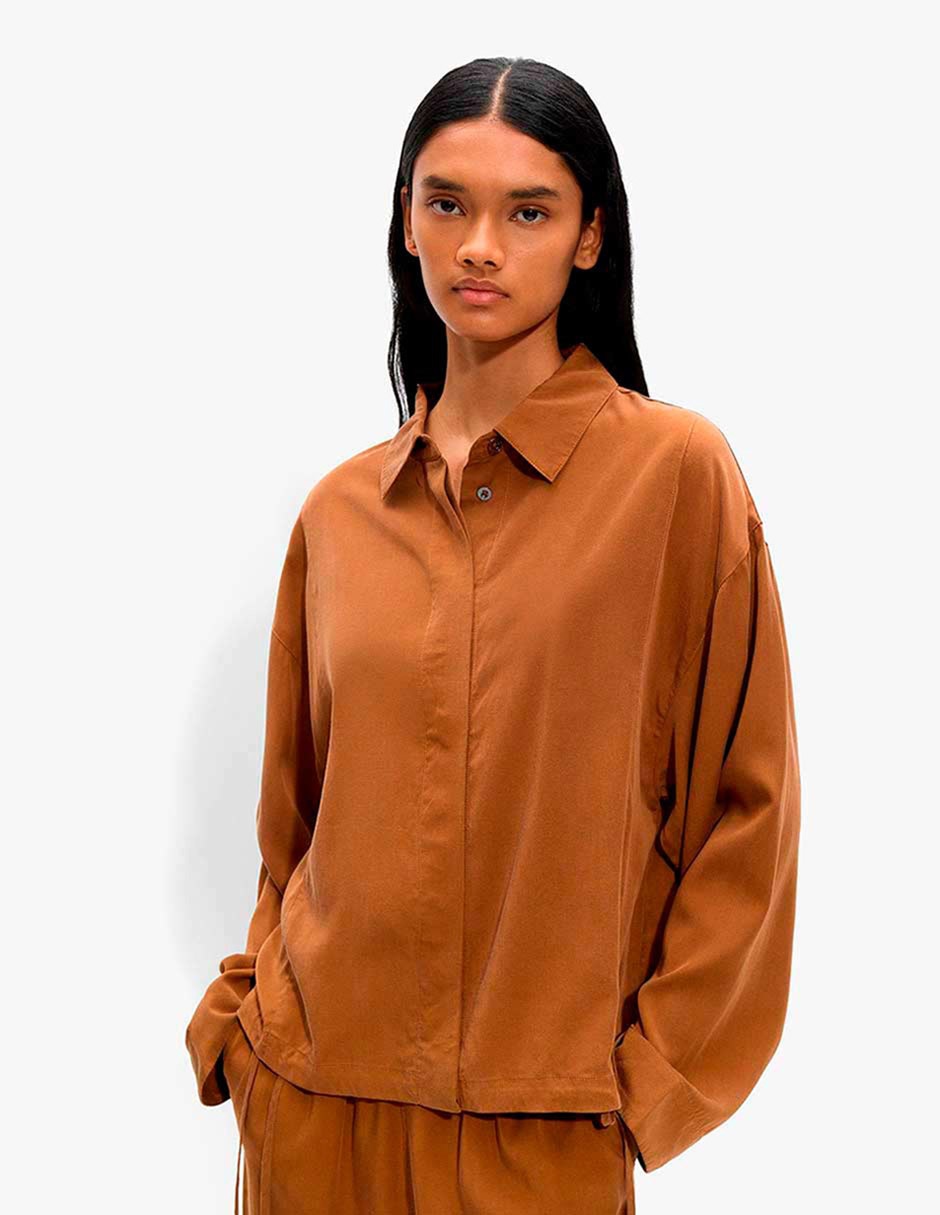 Camisa Parfois abril manga larga para mujer