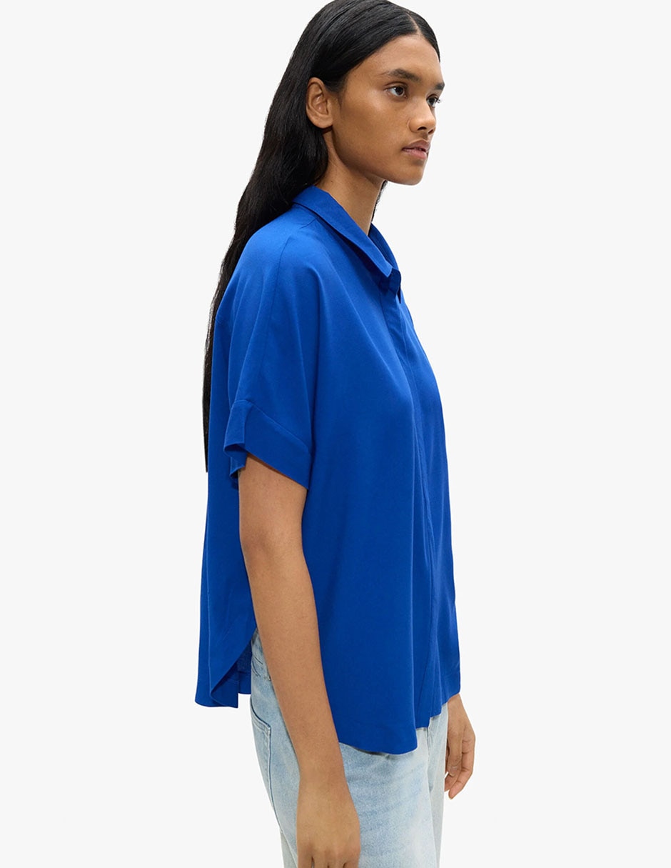 Sobrecamisa Permanent De Viscosa Manga Larga Para Mujer 3
