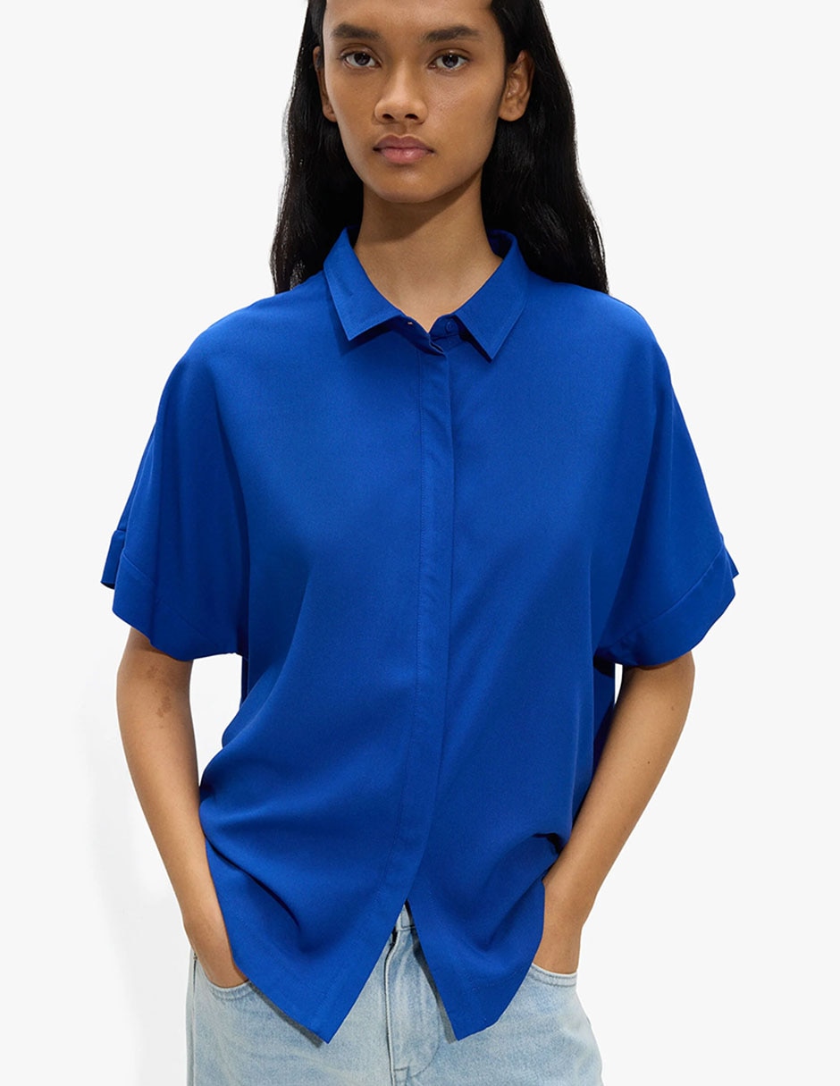 Sobrecamisa Permanent De Viscosa Manga Larga Para Mujer 4