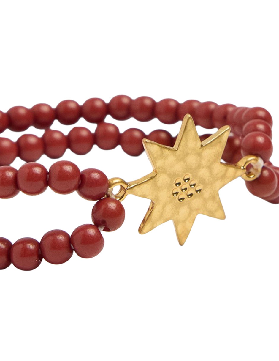 Pulsera Parfois De Mezcla De Materiales Con Sin Gema Sin Kilataje Almara Acabado