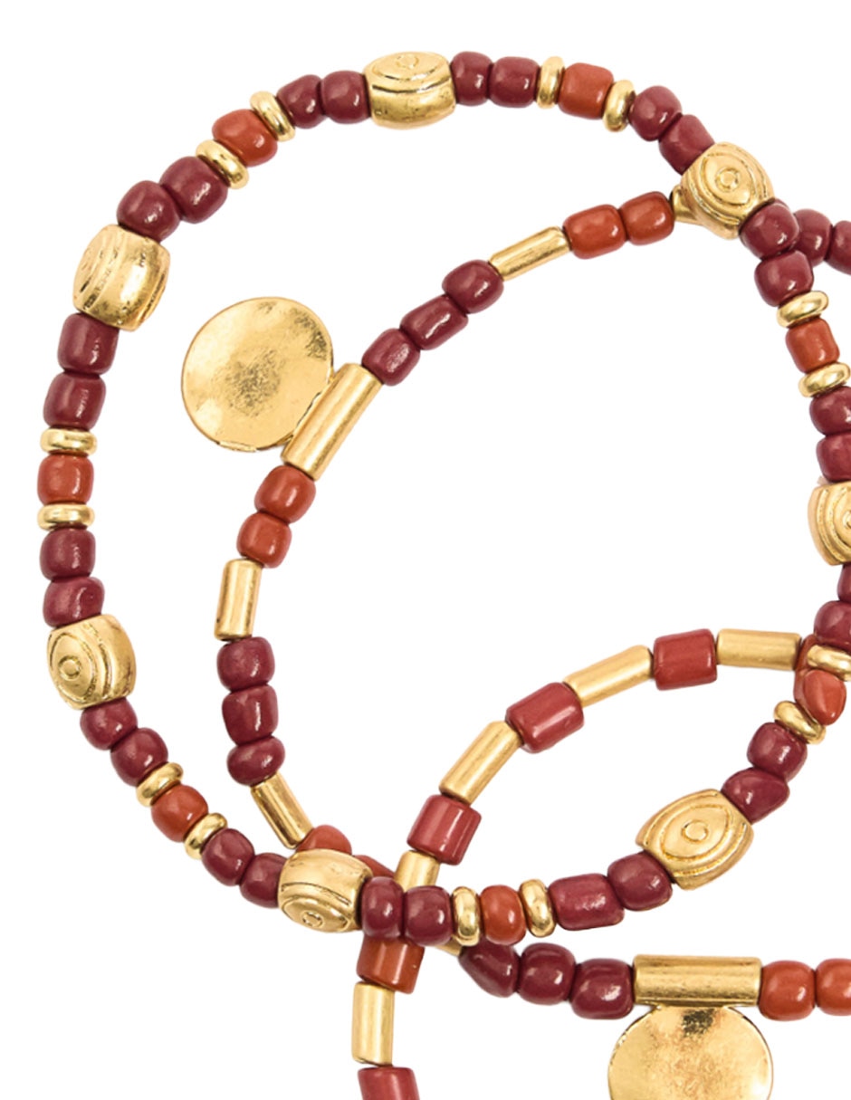 Pulsera "de" mezcla de materiales "con" pedrería de fantasía sin kilataje almara "acabado" 2
