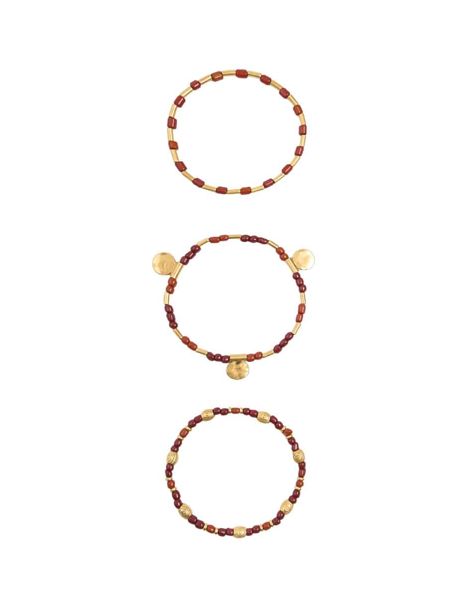 Pulsera "de" mezcla de materiales "con" pedrería de fantasía sin kilataje almara "acabado" 3