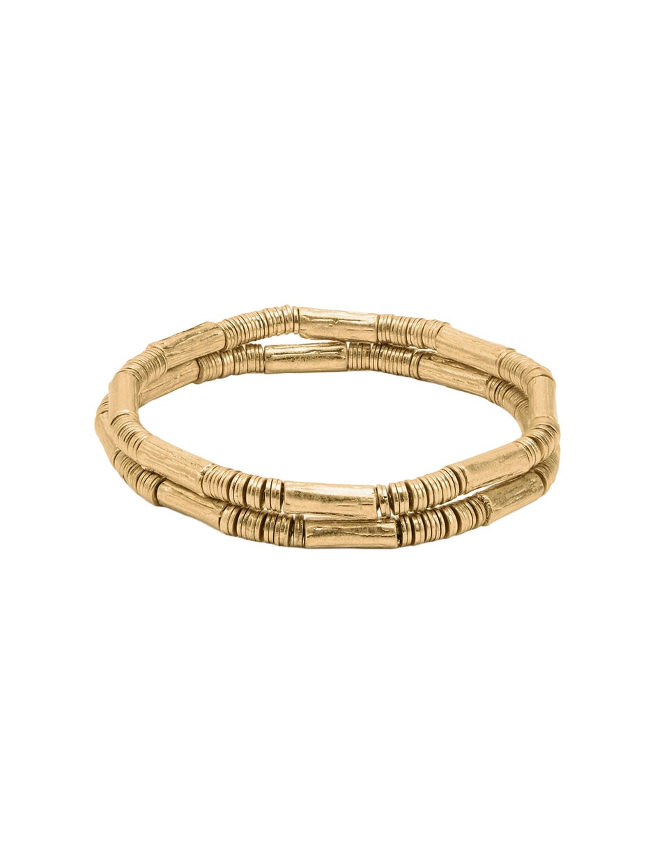 Set De Pulsera Parfois Golden Basics De Mezcla De Materiales Sin Kilataje