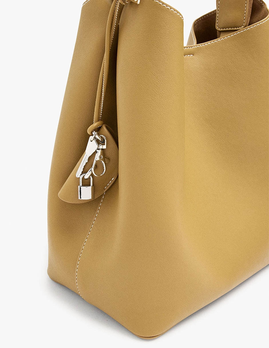 Bolsa Shopper Parfois Panama De Poliuretano Para Mujer