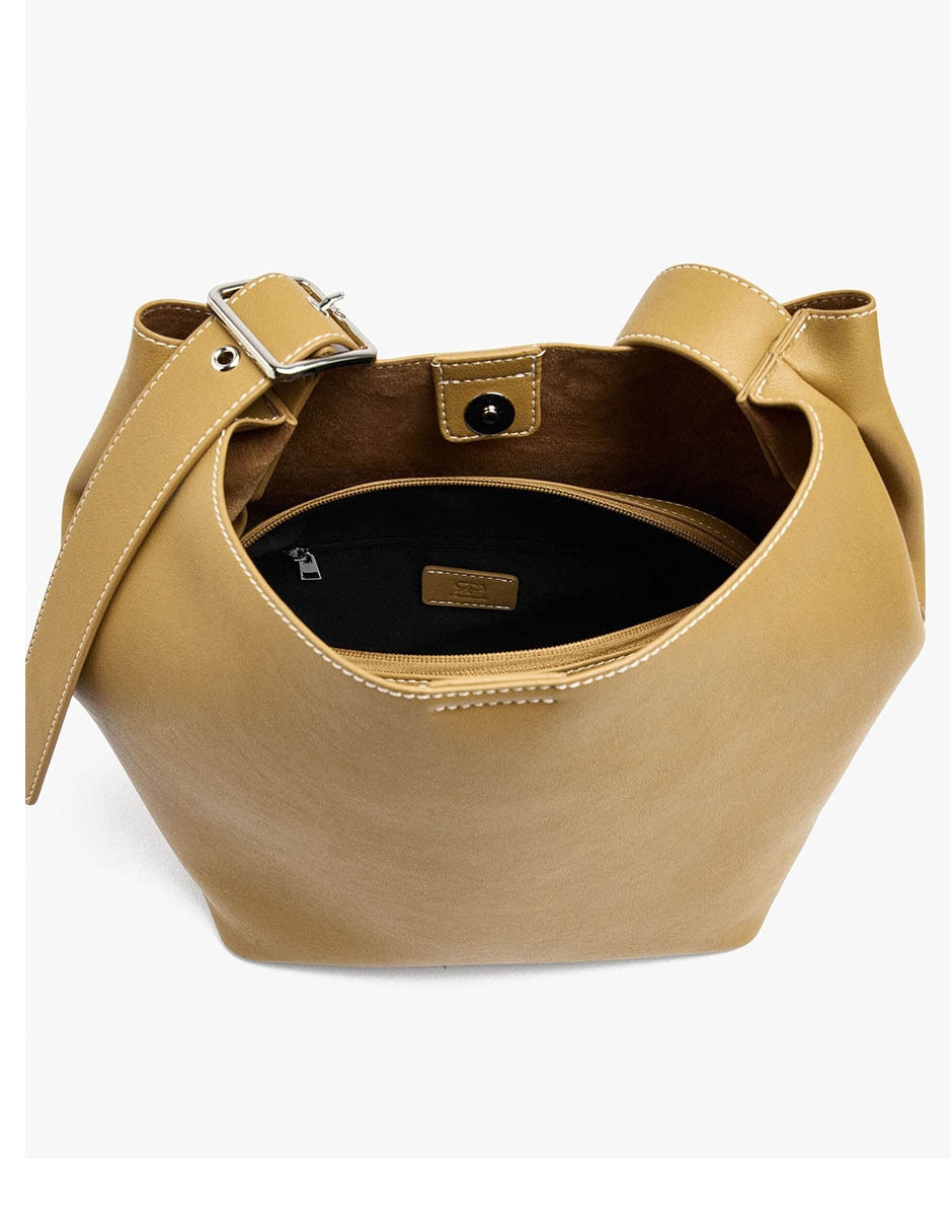 Bolsa Shopper Parfois Panama De Poliuretano Para Mujer