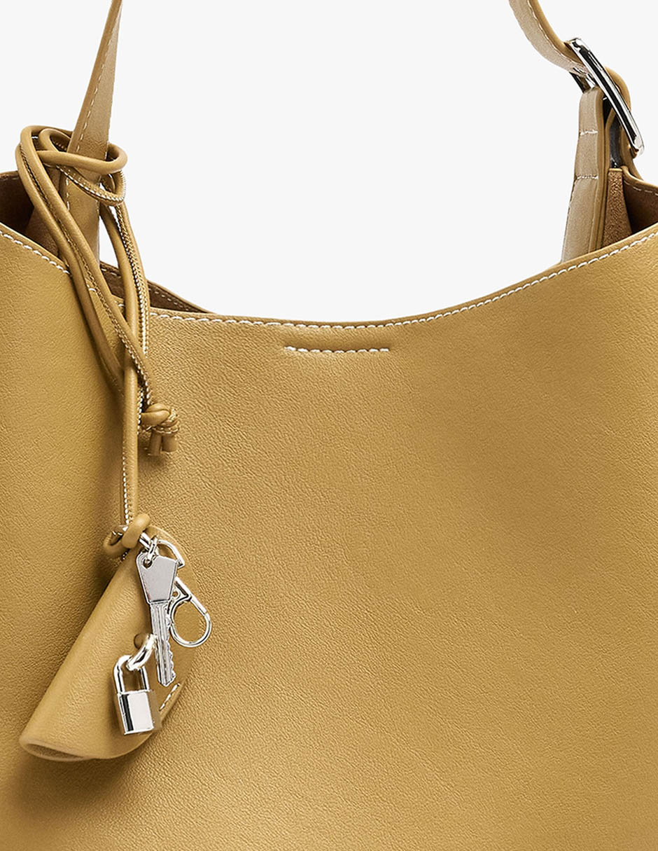 Bolsa Shopper Parfois Panama De Poliuretano Para Mujer
