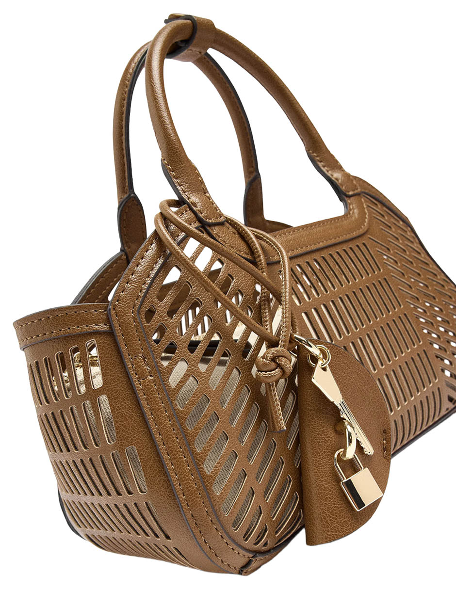 Bolsa Tote Panama De Poliuretano Para Mujer 2