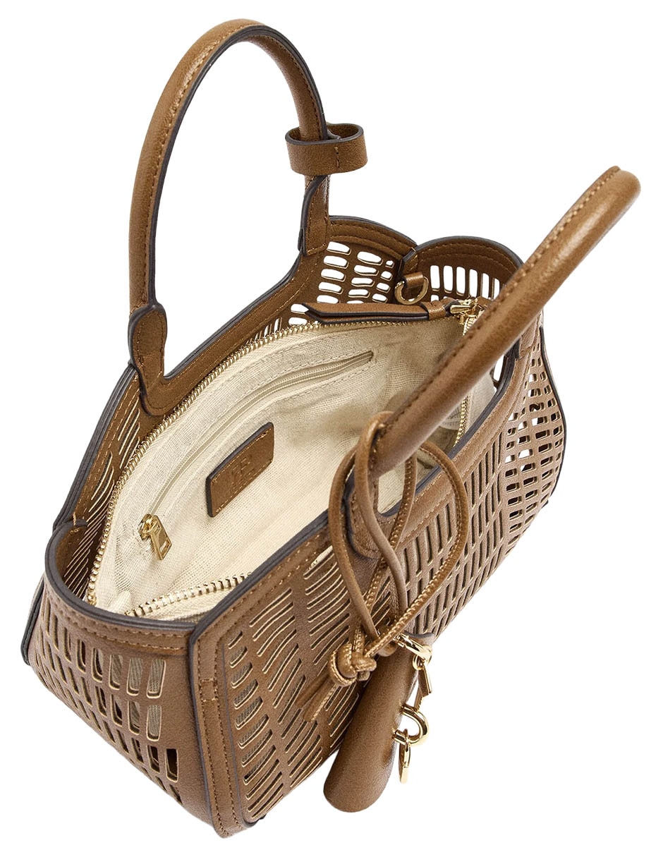 Bolsa Tote Panama De Poliuretano Para Mujer 4
