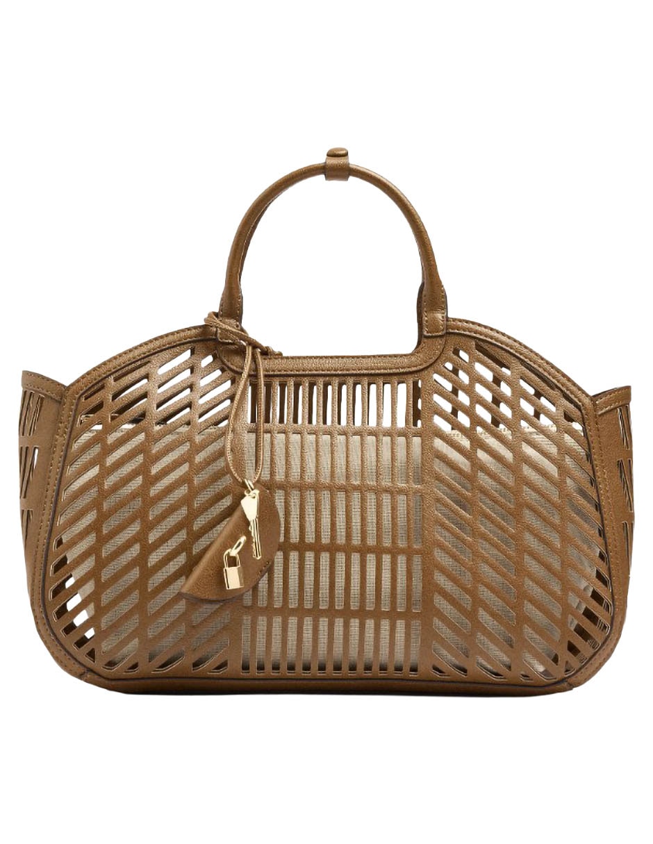 Bolsa Tote Panama De Poliuretano Para Mujer