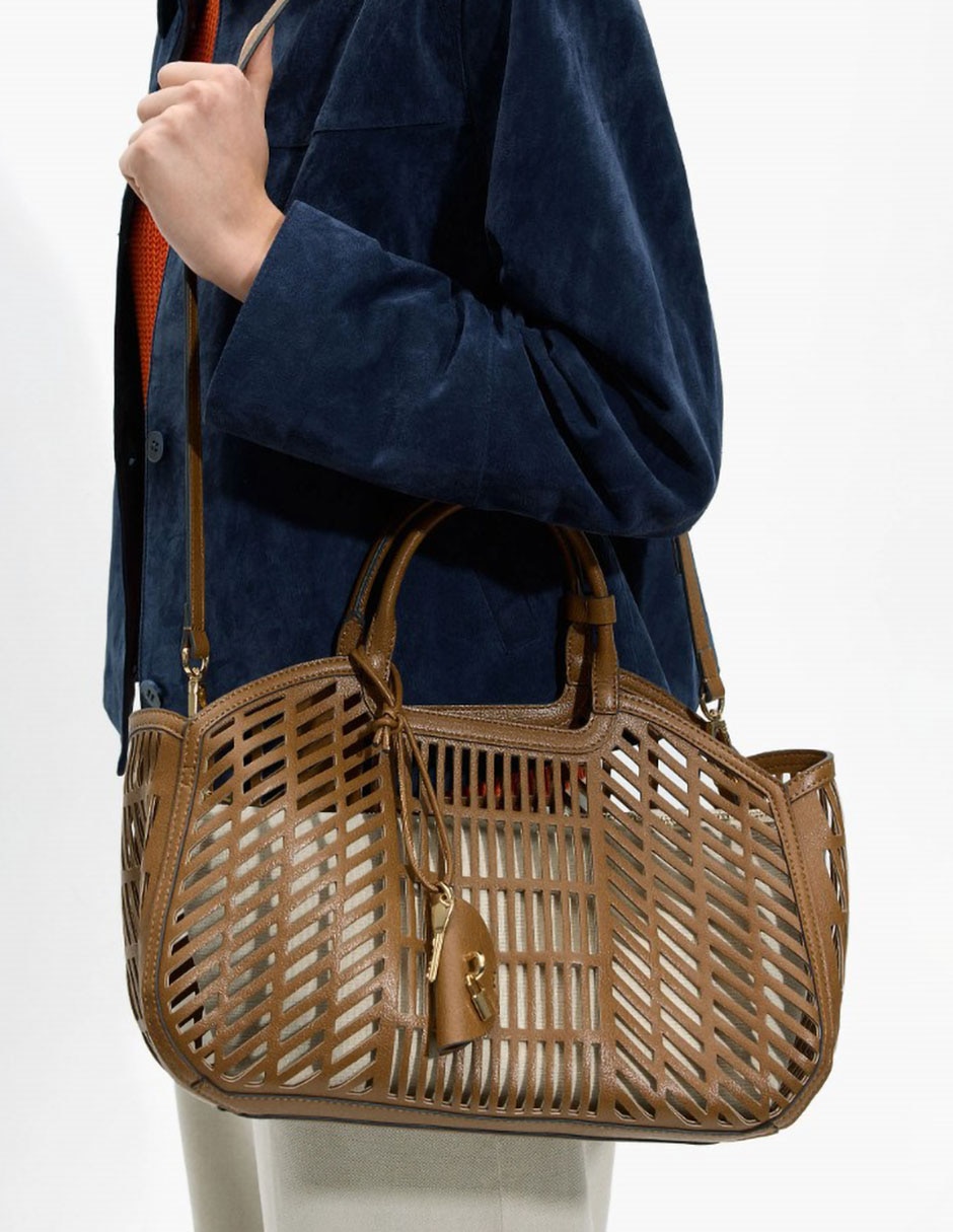 Bolsa Tote Panama De Poliuretano Para Mujer 2