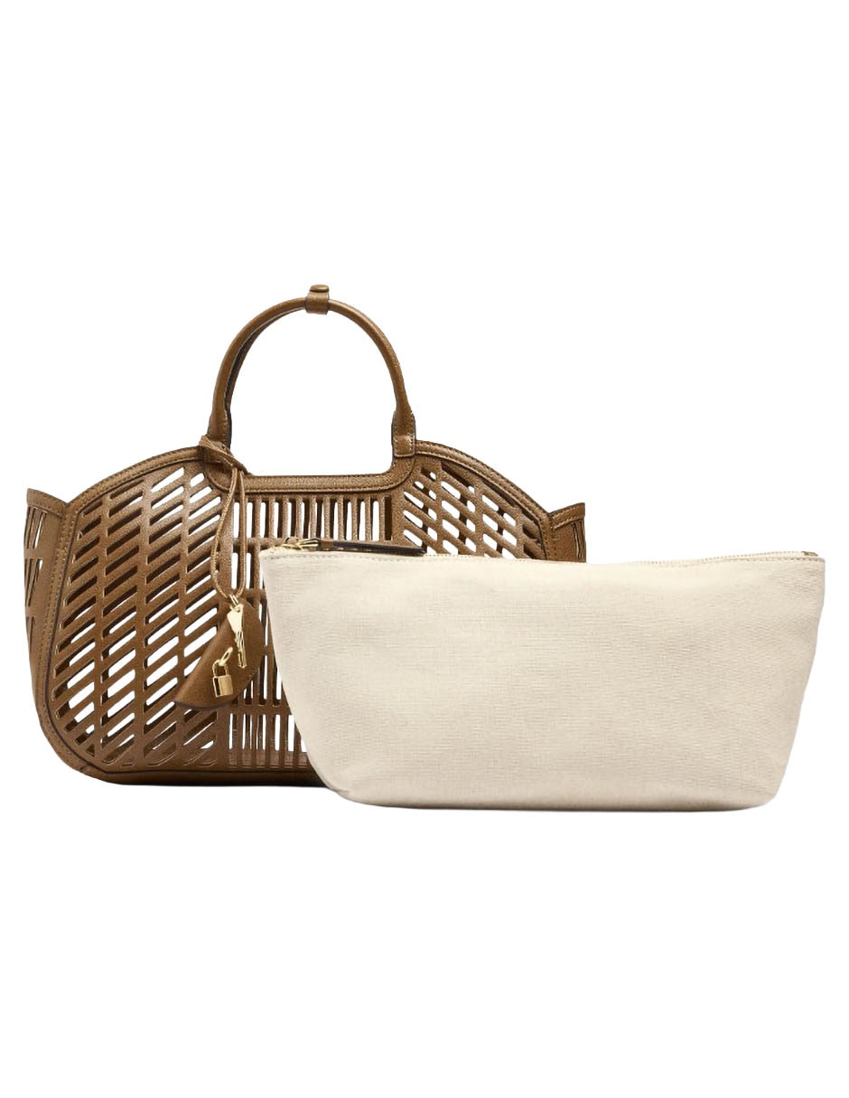 Bolsa Tote Panama De Poliuretano Para Mujer 3