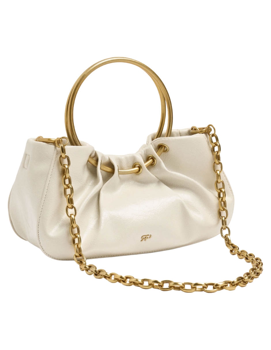 Bolsa Clutch Golden Sea De Poliuretano Para Mujer 2