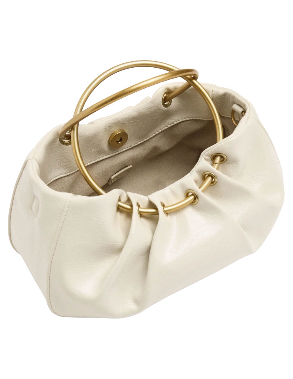 Bolsa Clutch Golden Sea De Poliuretano Para Mujer 4