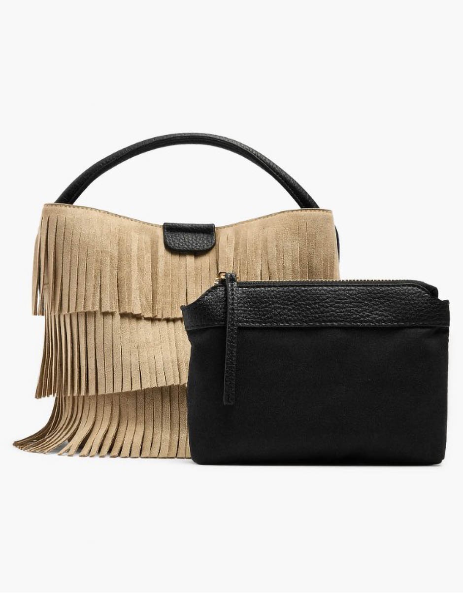 Bolsa Bucket Asher De Mezcla De Materiales Para Mujer 3