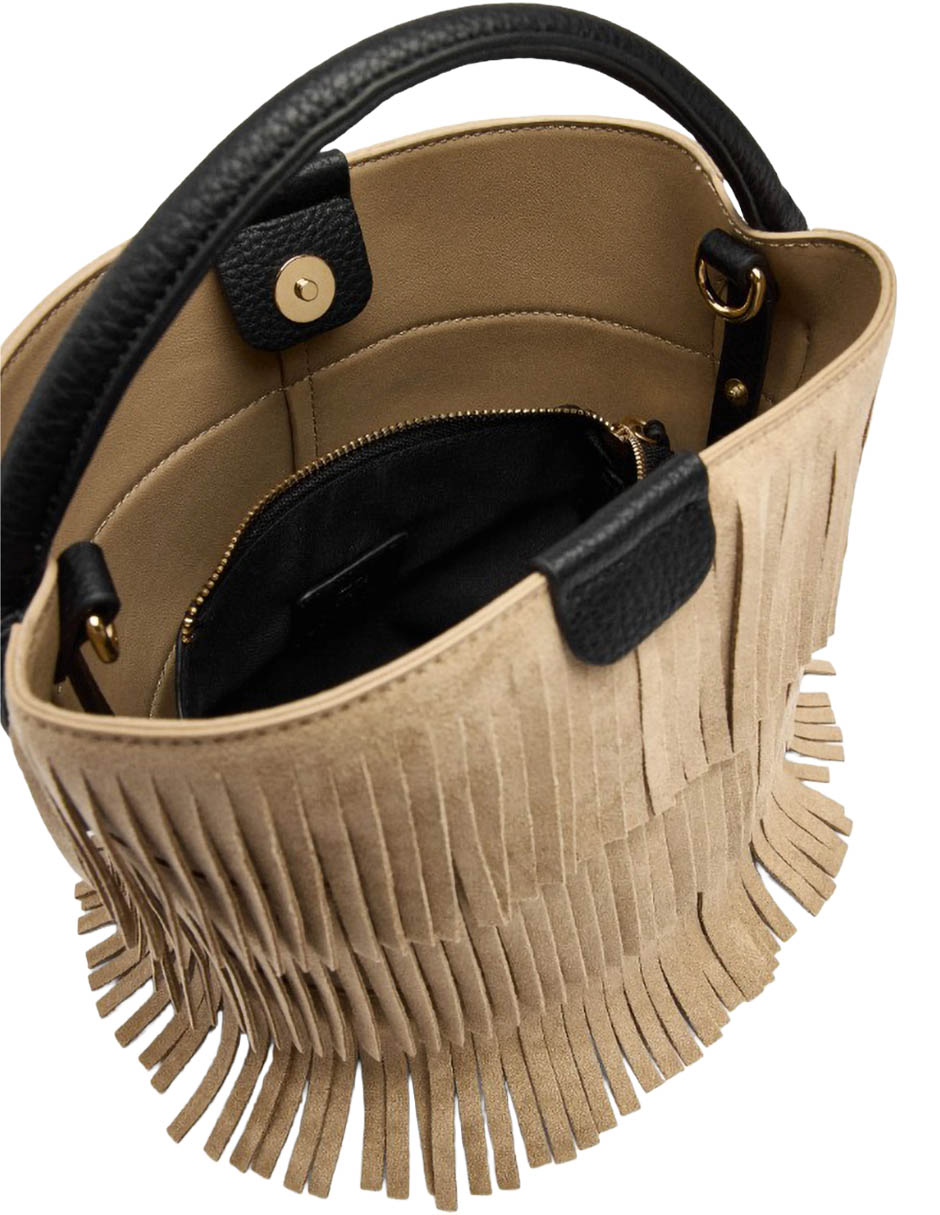 Bolsa Bucket Asher De Mezcla De Materiales Para Mujer 4