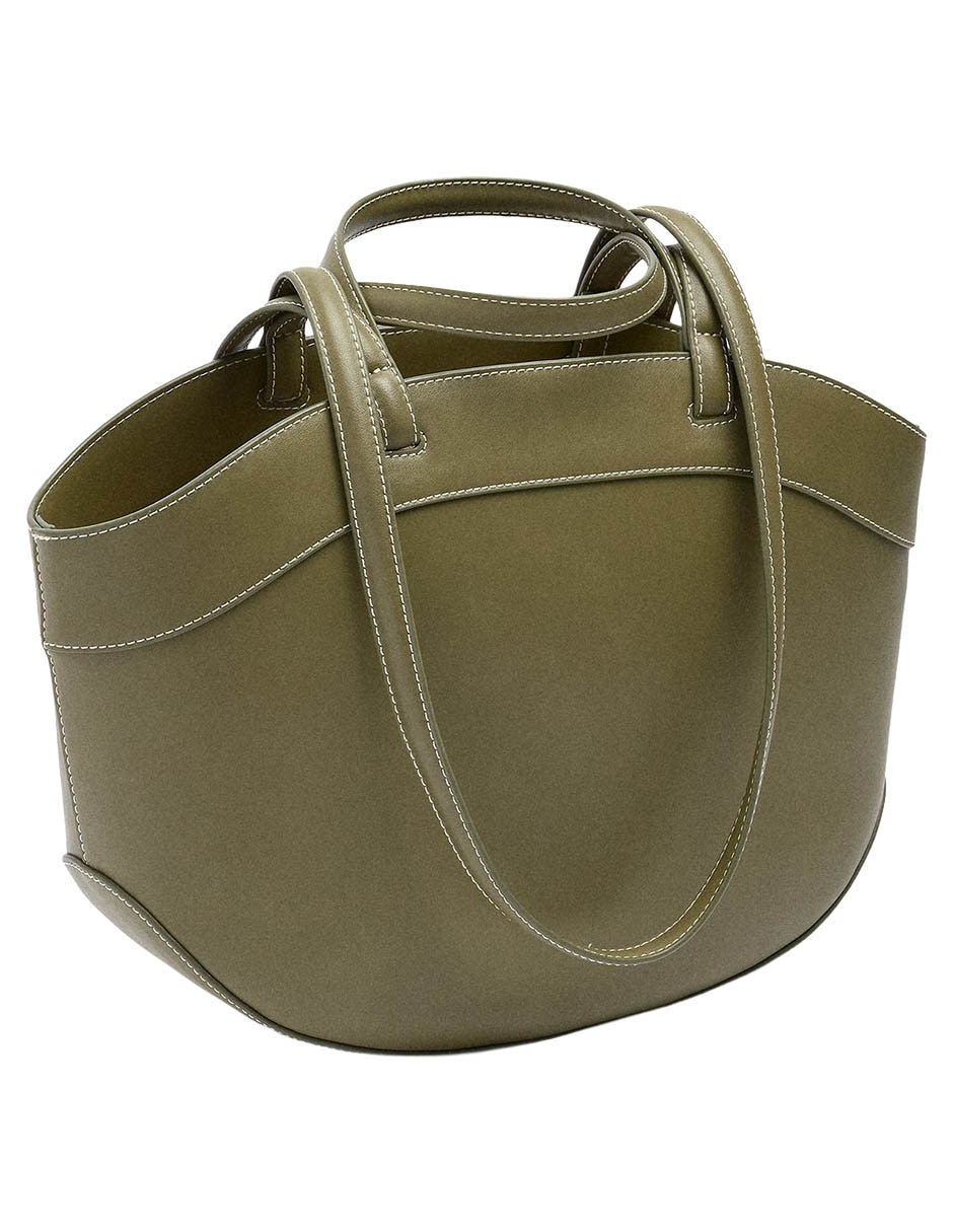 Bolsa Tote Parfois Venice De Poliuretano Para Mujer
