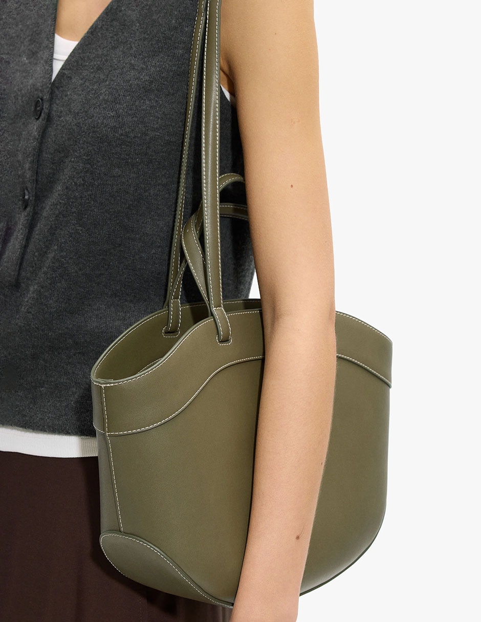 Bolsa Tote Parfois Venice De Poliuretano Para Mujer
