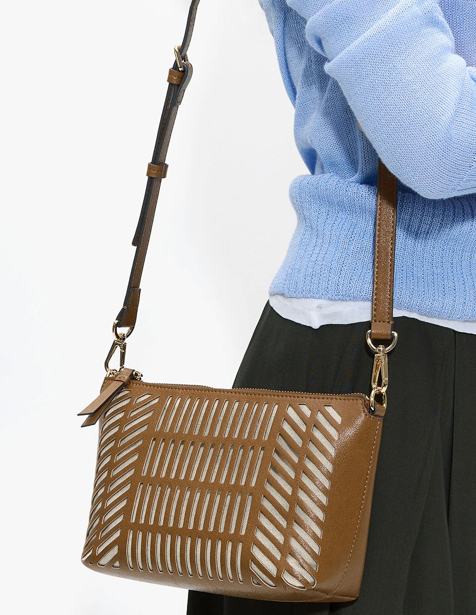 Bolsa Crossbody Panama De Poliuretano Para Mujer 2